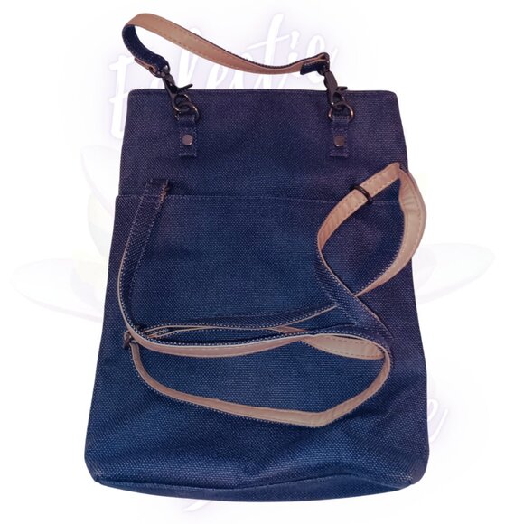 Sherpani Double Handle Fold Over Rebel Cotton Canvass Handbag Tote Purse - Picture 4 of 15